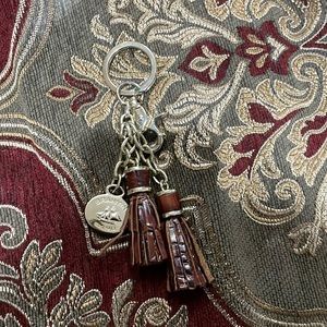 Brahmin Key Ring Women's pecan Melbourne Tassel
